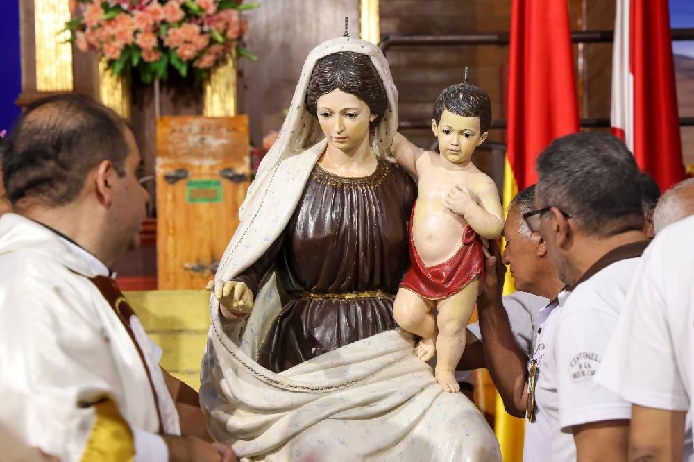 Inician restauración de la Virgen del Carmen en una celebración marcada por la Fe y la historia